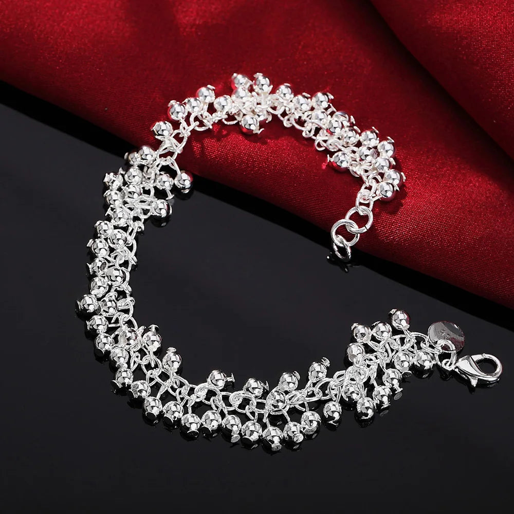 925 Sterling Silver Twisted Rope Bracelets Fashion Silver Jewelry
