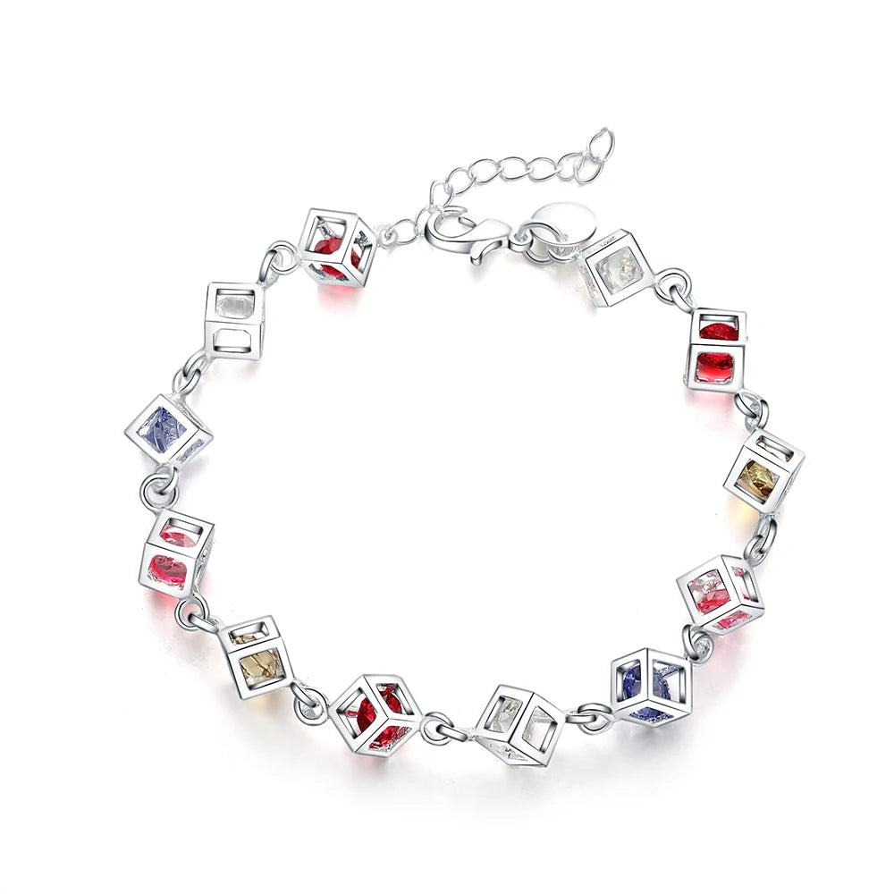 925 Sterling Silver Twisted Rope Bracelets Fashion Silver Jewelry