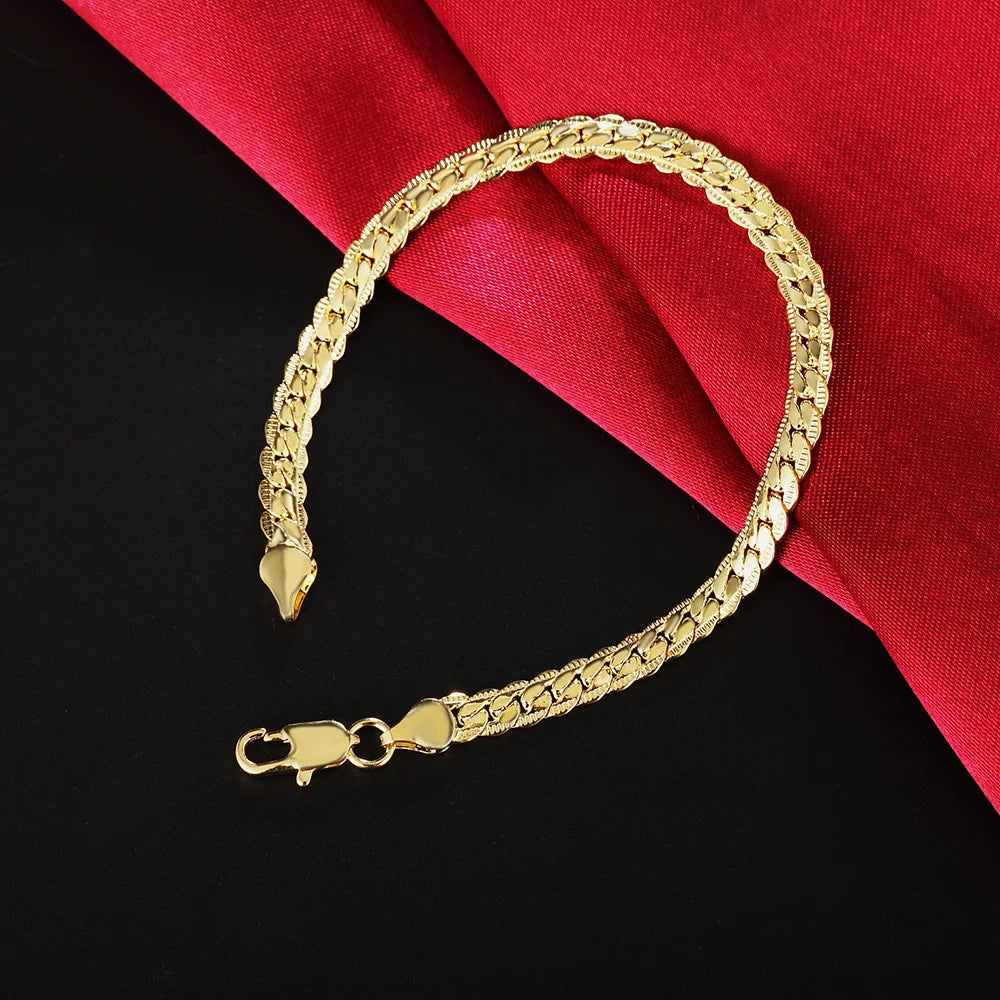 925 Sterling Silver Twisted Rope Bracelets Fashion Silver Jewelry
