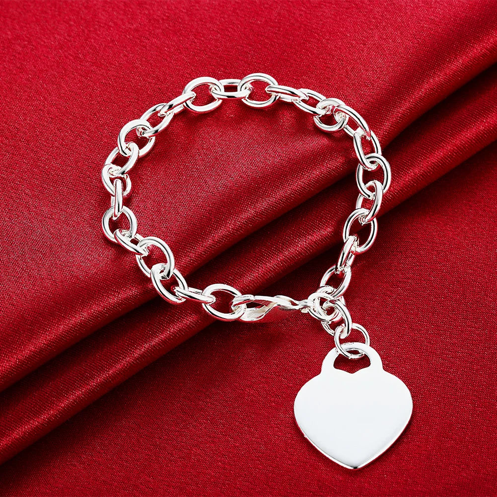 925 Sterling Silver Twisted Rope Bracelets Fashion Silver Jewelry