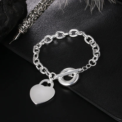 925 Sterling Silver Twisted Rope Bracelets Fashion Silver Jewelry