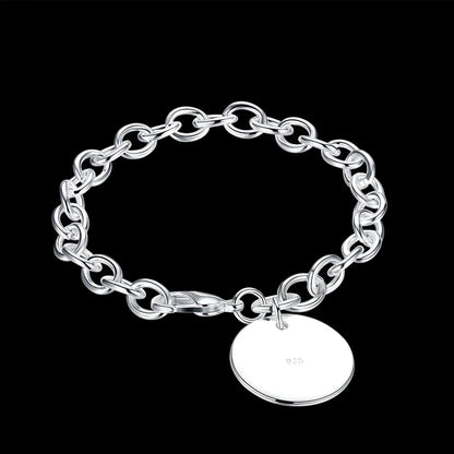 925 Sterling Silver Twisted Rope Bracelets Fashion Silver Jewelry