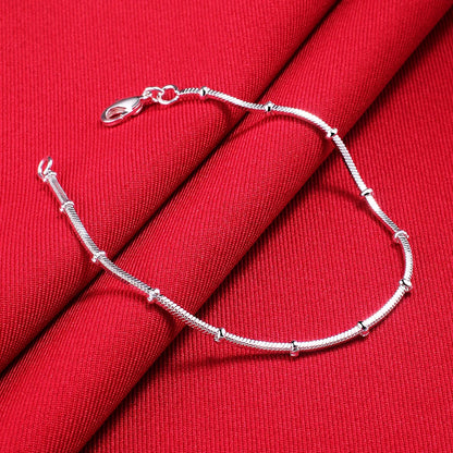925 Sterling Silver Twisted Rope Bracelets Fashion Silver Jewelry