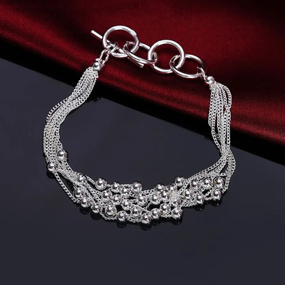 925 Sterling Silver Twisted Rope Bracelets Fashion Silver Jewelry