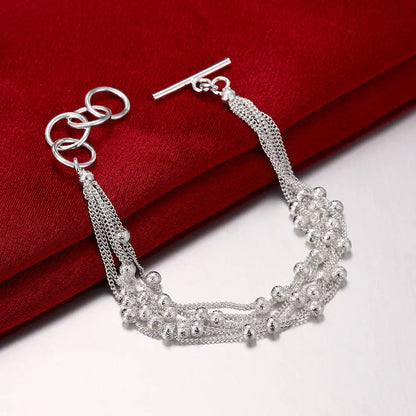 925 Sterling Silver Twisted Rope Bracelets Fashion Silver Jewelry