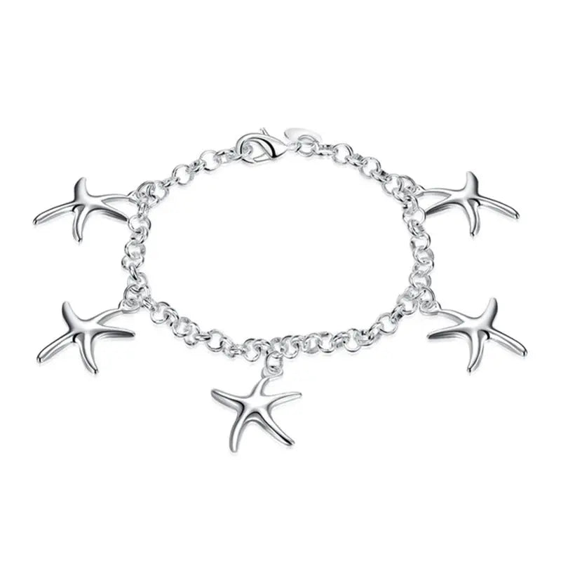 925 Sterling Silver Twisted Rope Bracelets Fashion Silver Jewelry