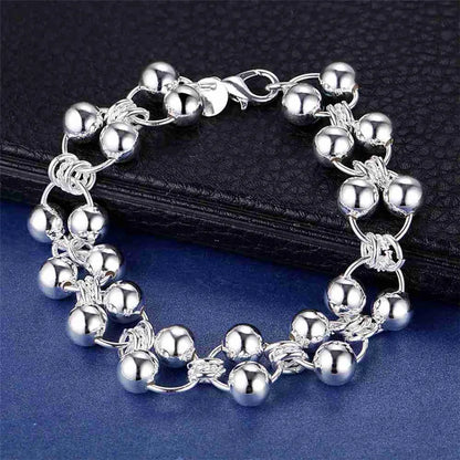 925 Sterling Silver Twisted Rope Bracelets Fashion Silver Jewelry