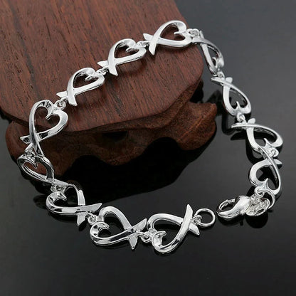 925 Sterling Silver Twisted Rope Bracelets Fashion Silver Jewelry