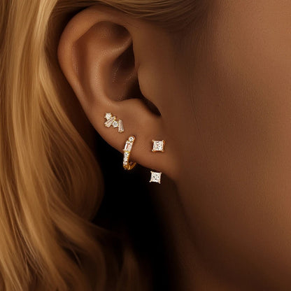 3PCS Earring Floral Set Stud Earrings For Women